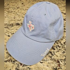​State of Mine Texas Hat Light Blue Floral Map Embroidered Baseball Cap